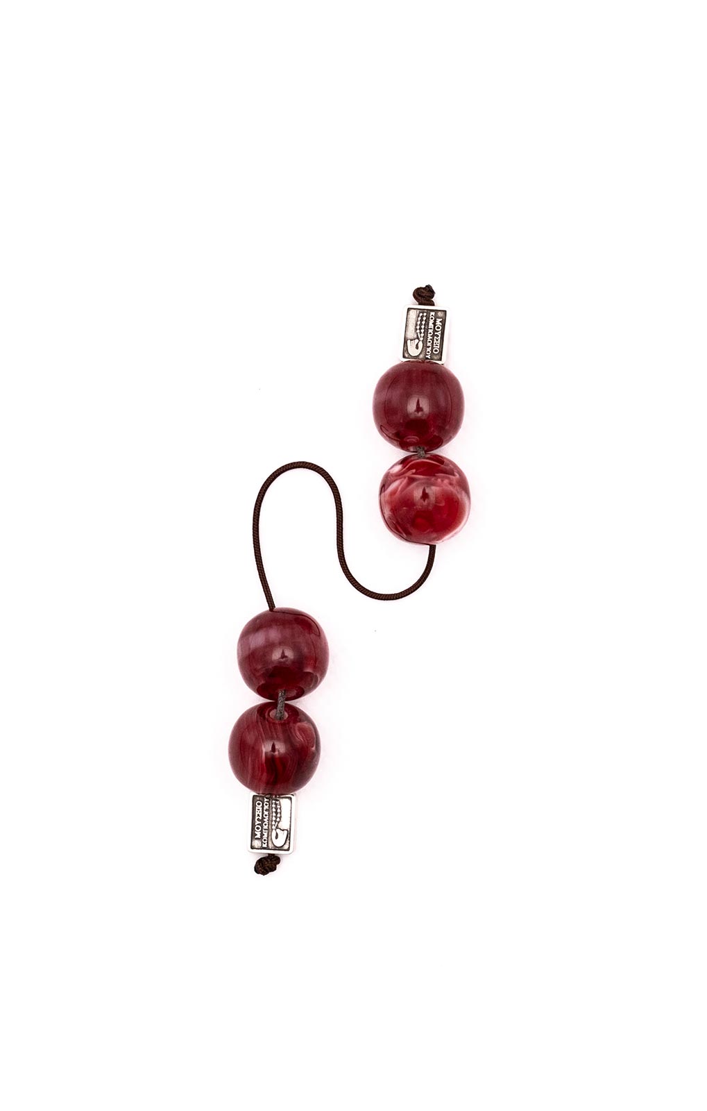 Begleri made of artificial resin (cherry with water-like shades)