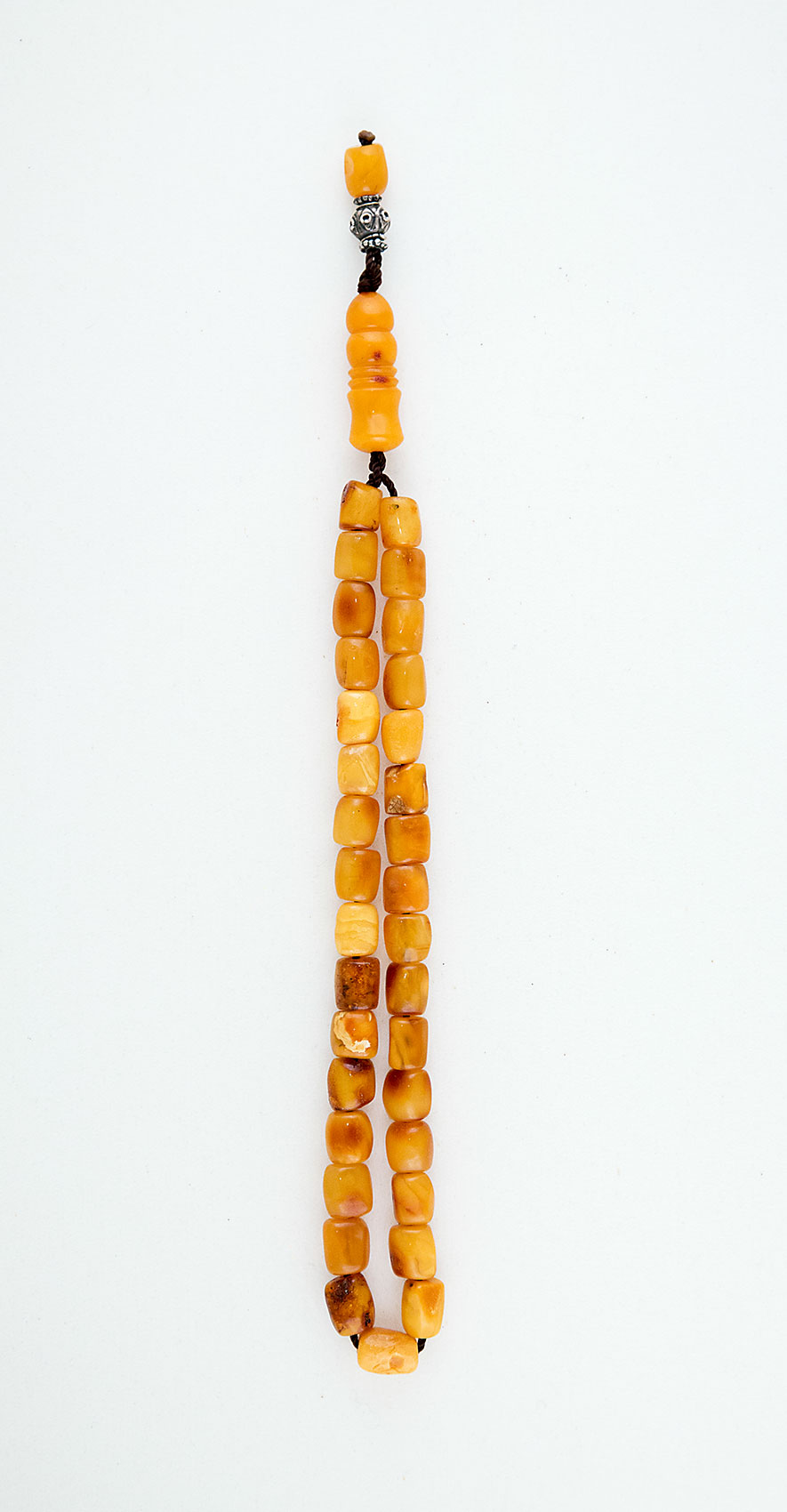Muslim Prayer beads made of genuine amber from Baltic sea - cut by hand