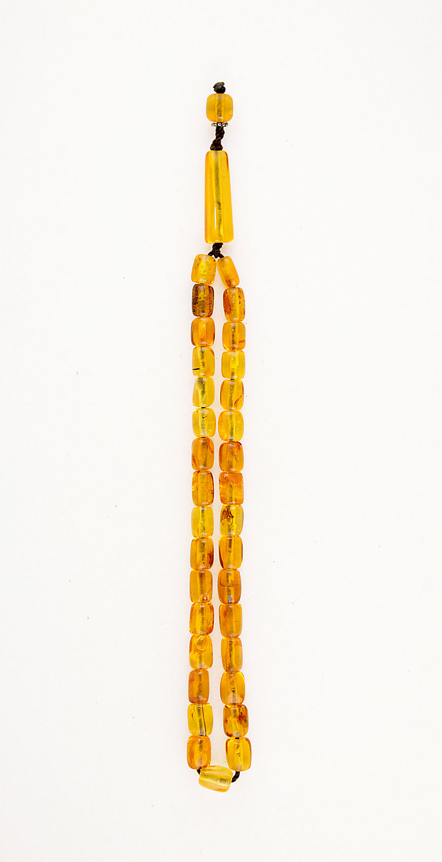 Muslim Prayer beads  made of genuine amber from Baltic sea - cut by hand.